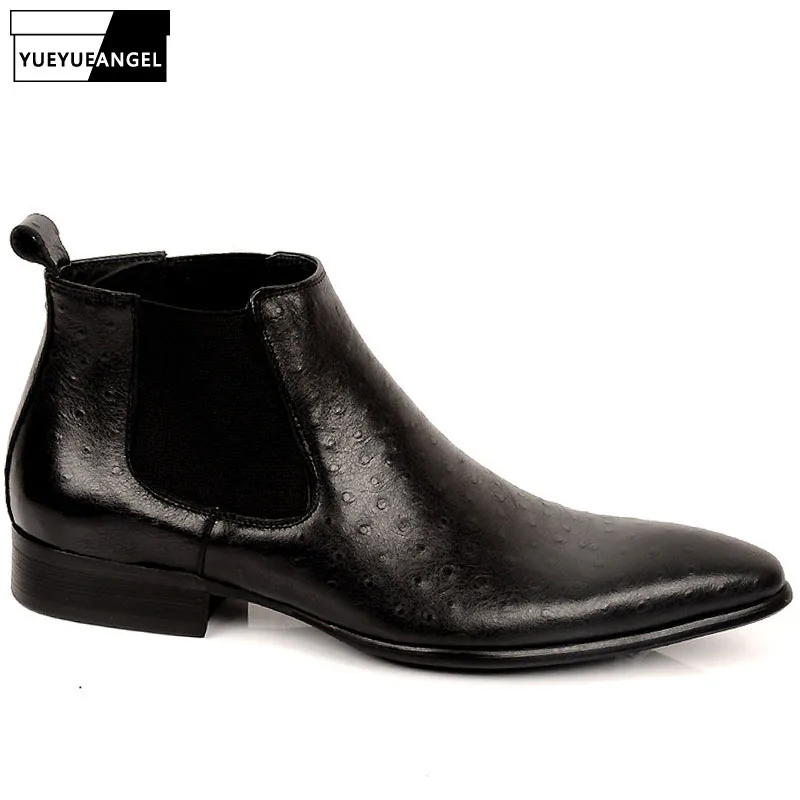 Роскошные мужские деловые туфли из натуральной коровьей кожи Деловые ботинки