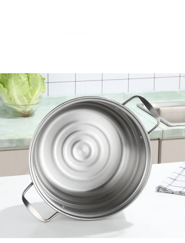 1 шт. из нержавеющей стали многослойный толстый паровой горшок для супа