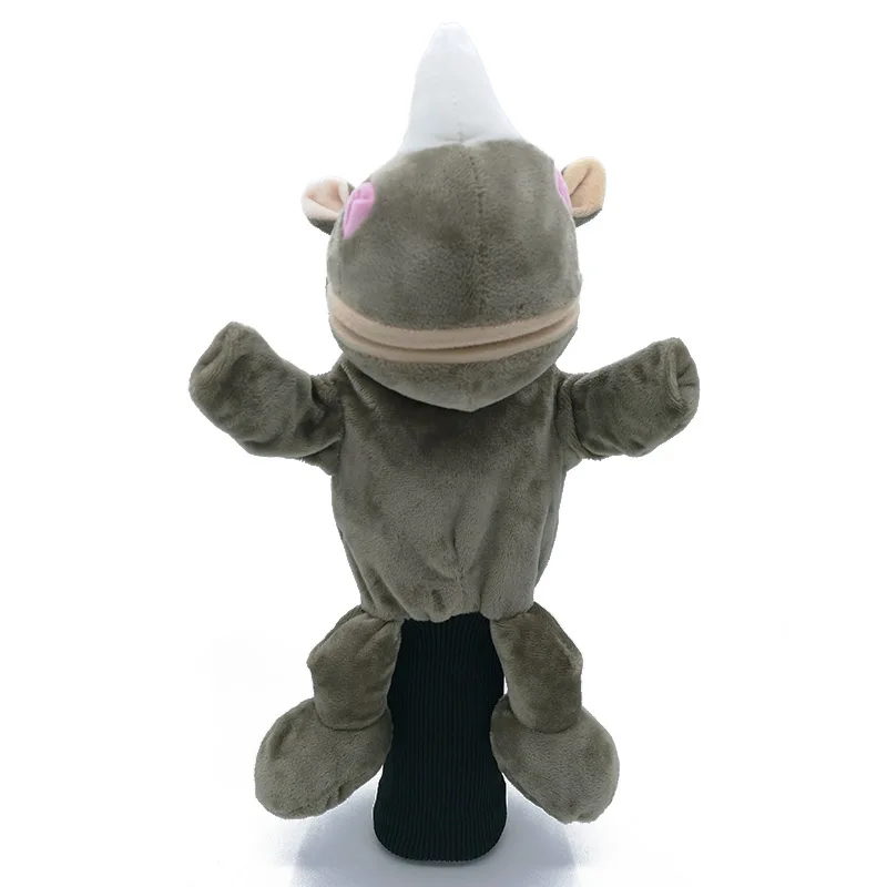 Крышка на голову для гольфа с изображением белых носорогов мультяшных животных