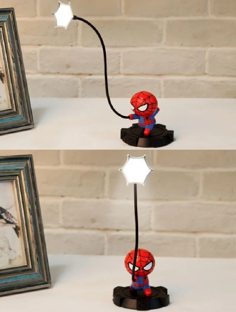 Милый Marvel Мстители USB Перезаряжаемый светодиодный ночник спальня гостиная