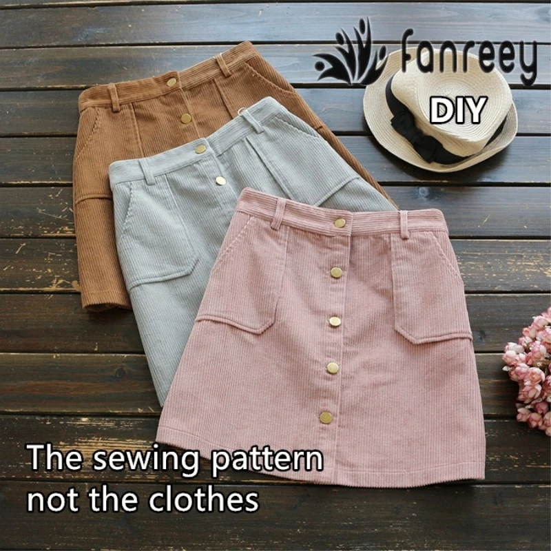 Женская короткая юбка Шаблон для шитья вырезанная Одежда DIY M43|Швейные выкройки| |