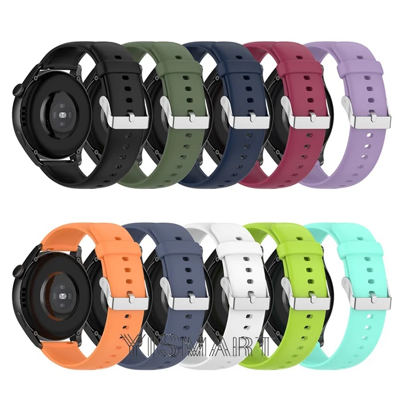 

Ремешок для смарт-часов Huawei Watch 3, 3 pro, силиконовый, 22 мм