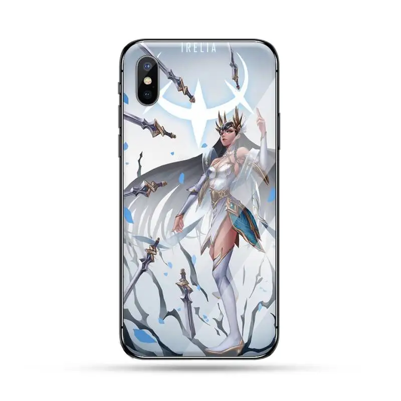 

lol league of legends Phone Case Tempered glass For iphone 5C 6 6S 7 8 plus X XS XR 11 PRO MAX