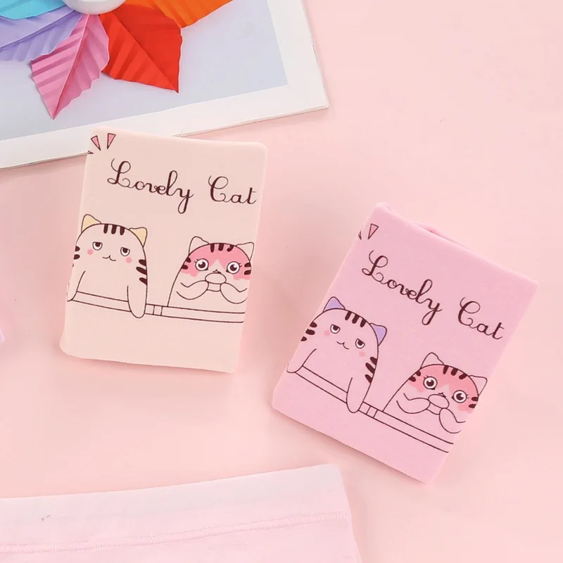 Трусы боксеры для девочек с милым котом 10 шт./лот хлопковые трусы