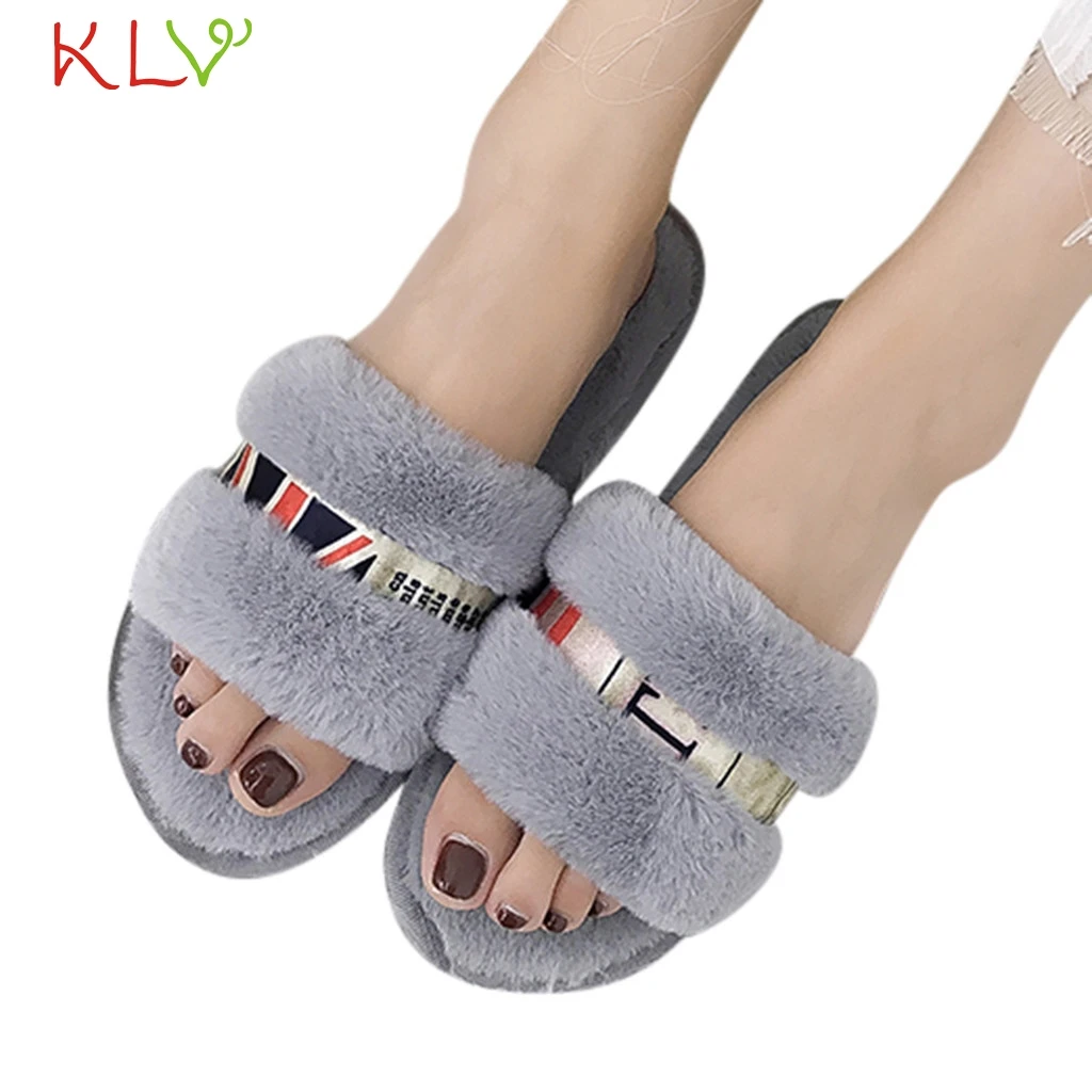 2019 г. Домашние тапочки женские домашние плюшевые мягкие милые хлопковые с