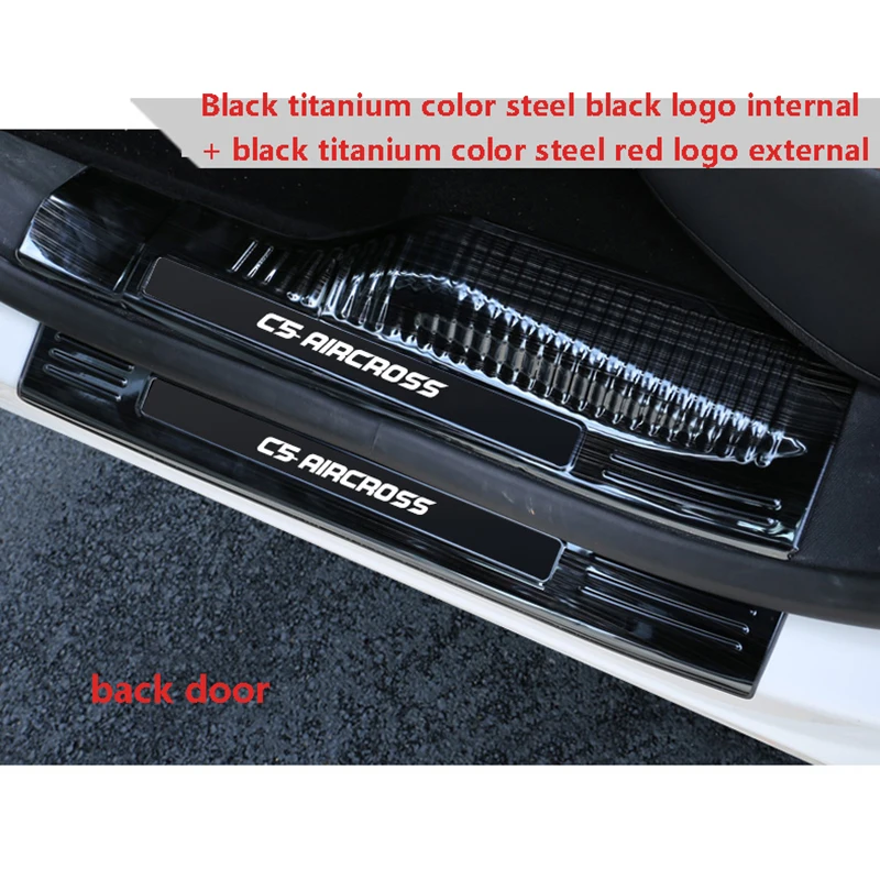 

for Citroen C5 AIRCROSS 2017-2020 Welcome pedal sill bar modification special interior stickers accessories decoration