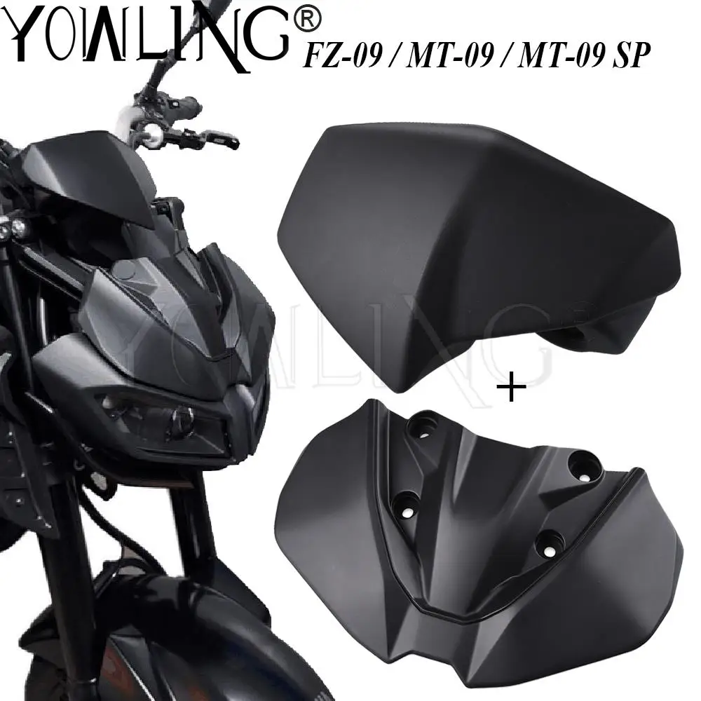 

Motorcycle Front Extender Cowling + Instrument Cover Hat Sun Visor Meter Guard FOR YAMAHA FZ09 MT09 FZ 09 MT 09 FZ-09 MT-09 SP