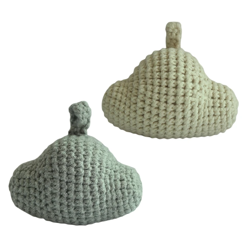 

Crochet Cloud Cotton Thread Teething Beads DIY Baby Pacifier Chain Accessories