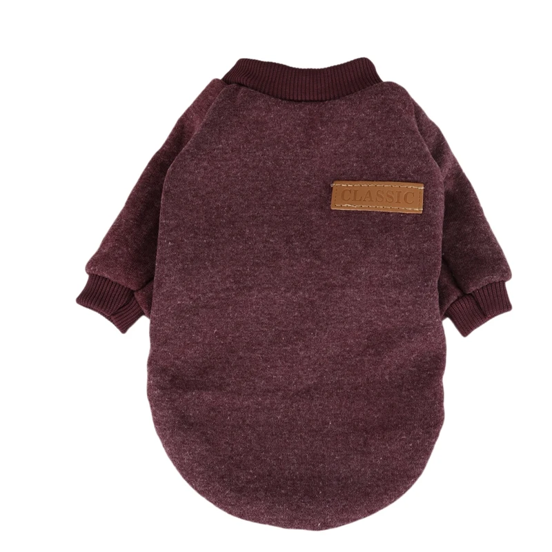 Популярная классическая теплая одежда для собак куртка щенка кота зимний модный