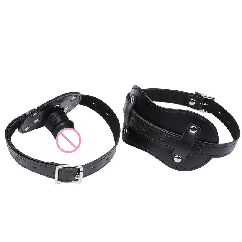 Повязка на голову для фетиша БДСМ маска-капюшон кляп Сексуальная повязка глаза