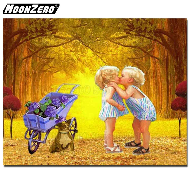 DIY Алмазная картина для мальчиков и девочек полностью квадратная/круглая смола