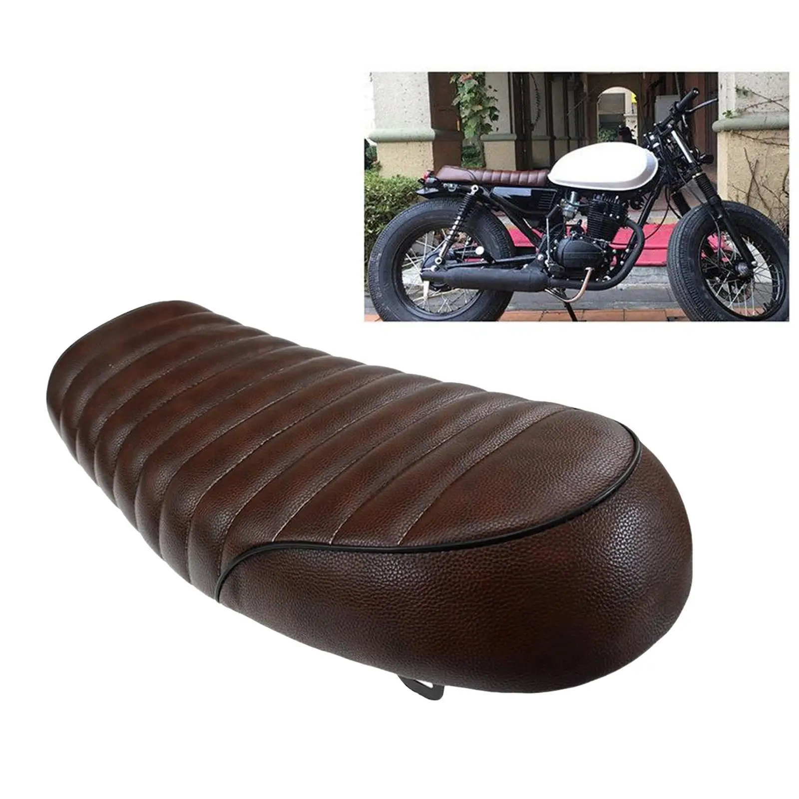 Universal Motorcycle Cafe Racer Seat Custom Flat Cushion for SUZUKI GS GSX X6 TU Series |