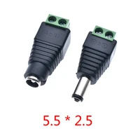2020 dc power socket 3 5x1 35mm5 5x2 1mm5 5x2 5mm 12v dc power interface male and female plug connector special wholesale