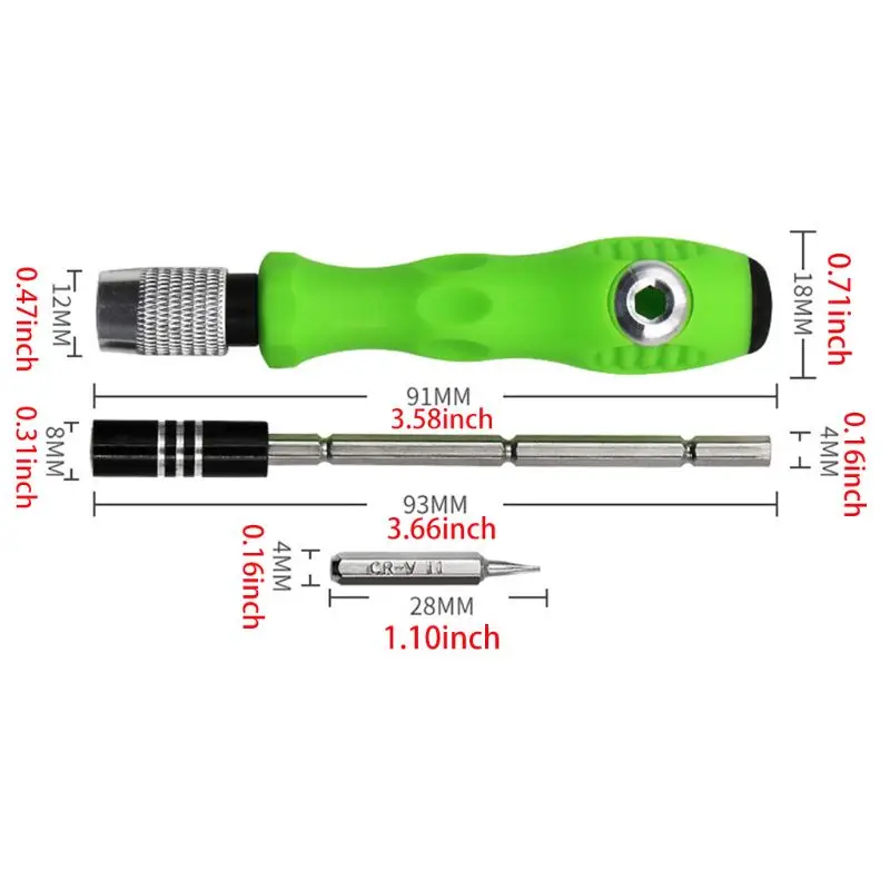 

32 in 1 Precise Screwdriver Set Mini Magnetic Bits Kit Phone Laptop Mobile Tool