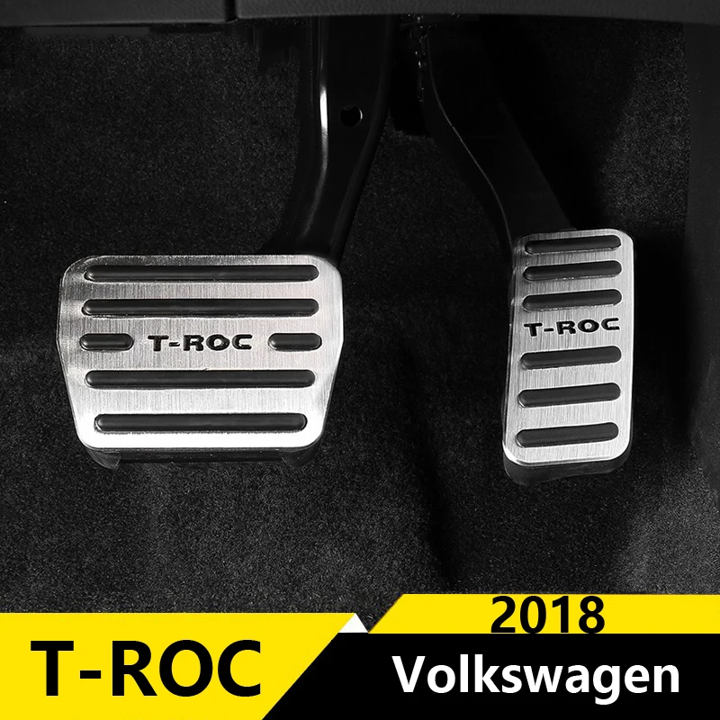 Нескользящая алюминиевая накладка на педали газа для Volkswagen VW T-ROC 2017 2018 |