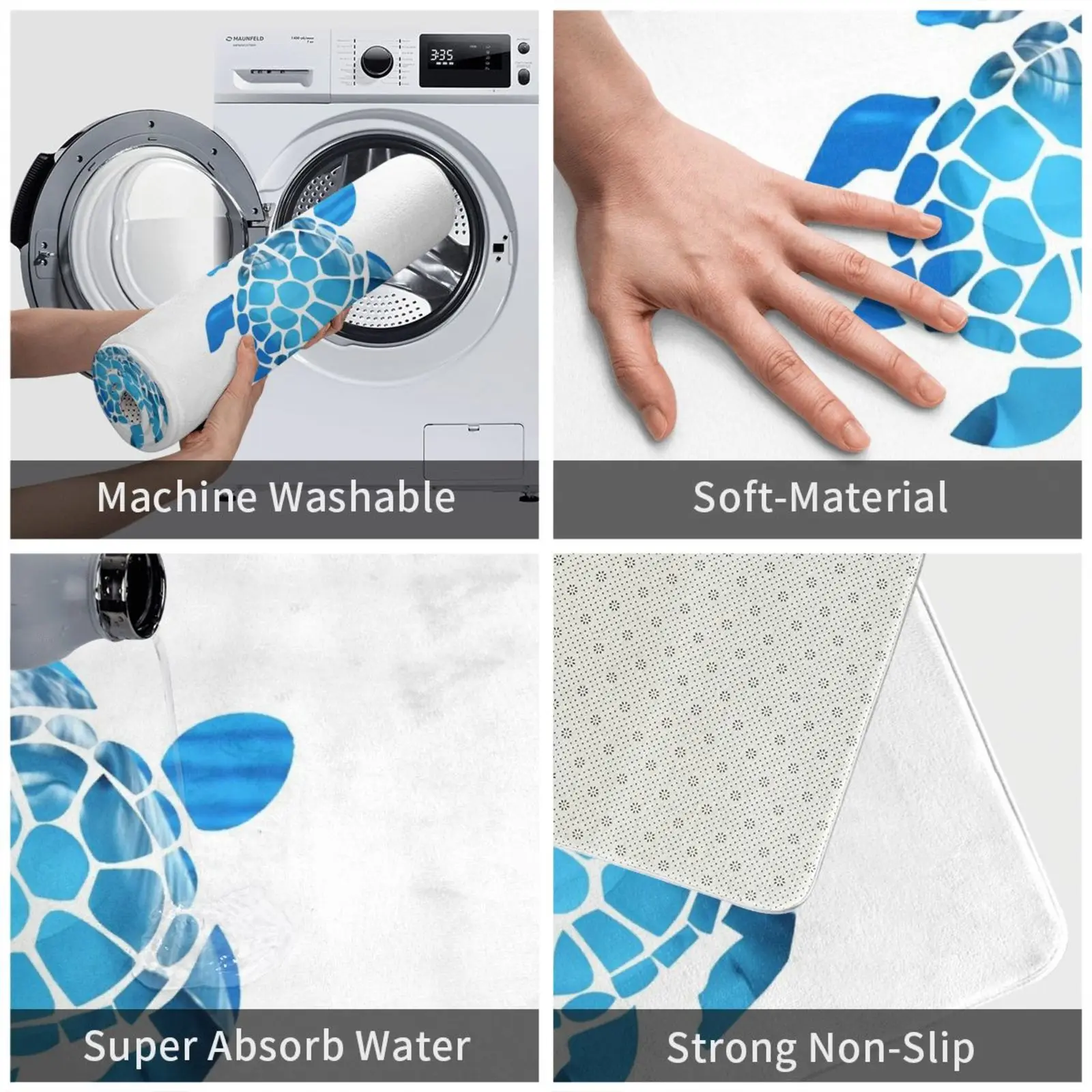 Коврик с дельфином морская черепаха коврик подушка Мягкий Нескользящий дельфин