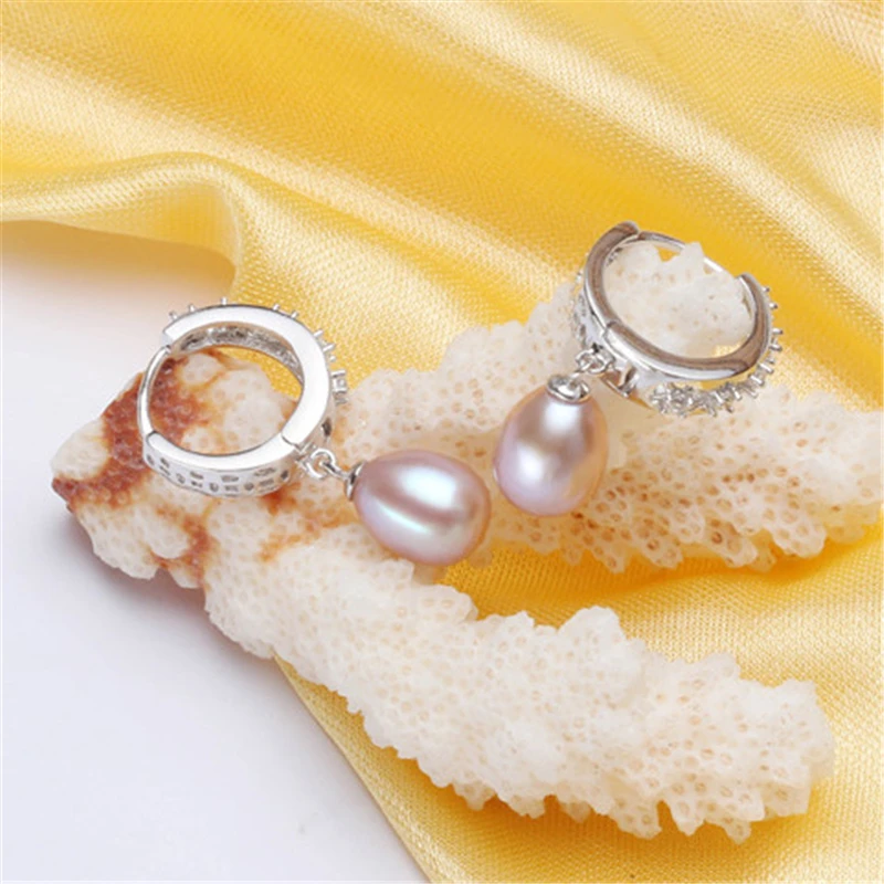 Dainashi 100% натуральный пресноводный жемчуг Висячие Серьги Модные Винтажные серьги
