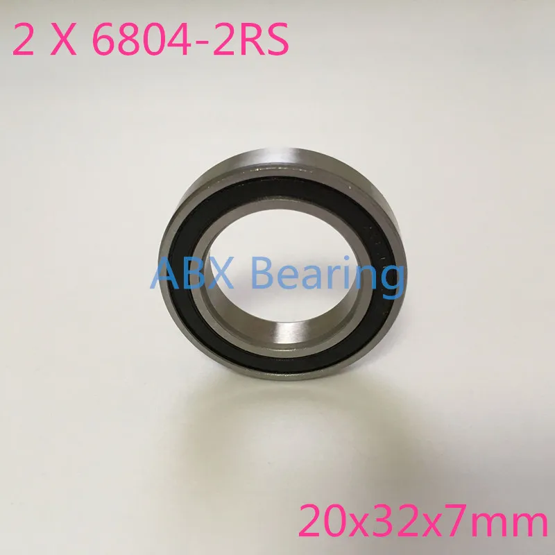 2 шт/комплект S6804 2RS 61804 6804 6804RS нержавеющая сталь 440C гибридные керамические