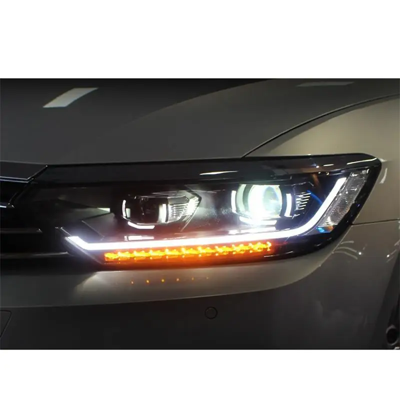 Автозапчасти Luces Led Para авто Drl аксессуары автомобильные лампы фары автомобильные фары в сборе 17 18 для Volkswagen Magotan