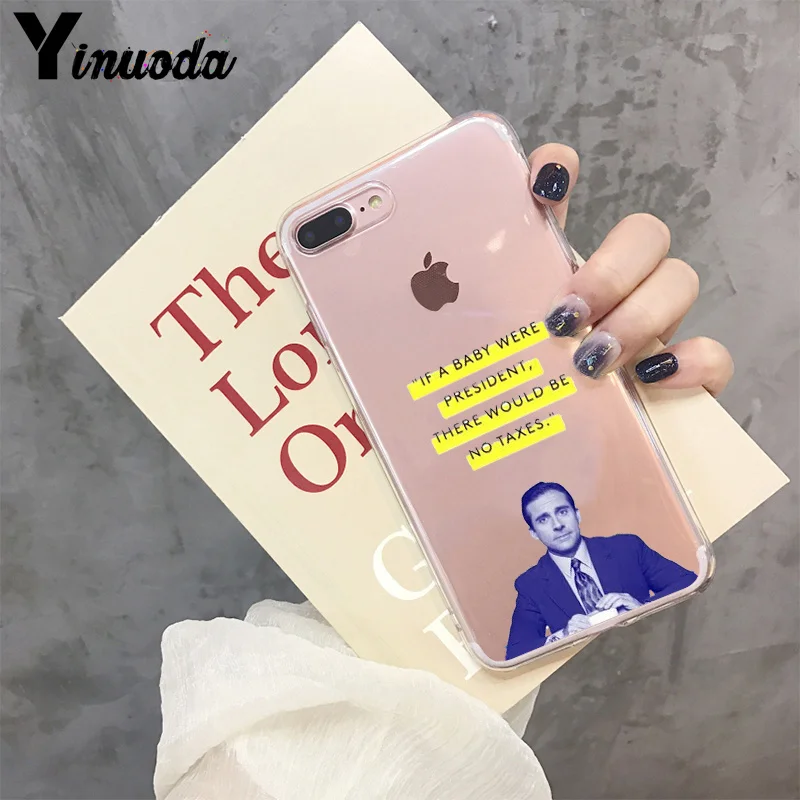 Yinuoda Майкл Скотт офис забавные; с юмором 5 чехол для iPhone X XS MAX 6 6s 7 7plus 8 8Plus 5 5S SE XR 11 pro max