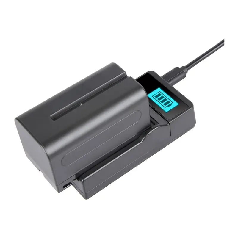Для sony NP-F750/770 полная декодирование 7 2 V 4400mAh батарея + ЖК-дисплей USB одиночный заряд