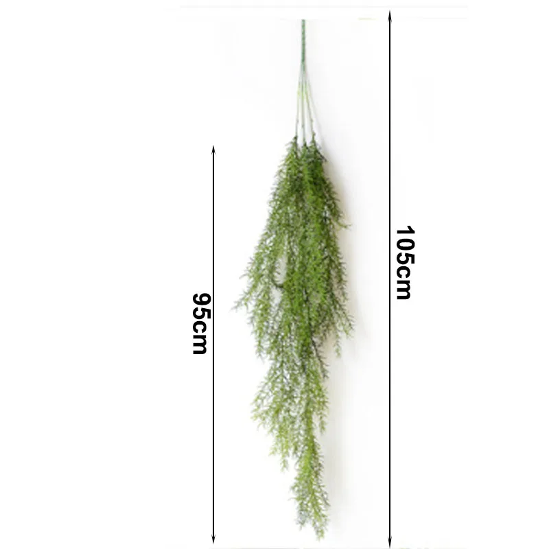 Зеленое Длинное искусственное растение Канадская сосна цветочная гирлянда
