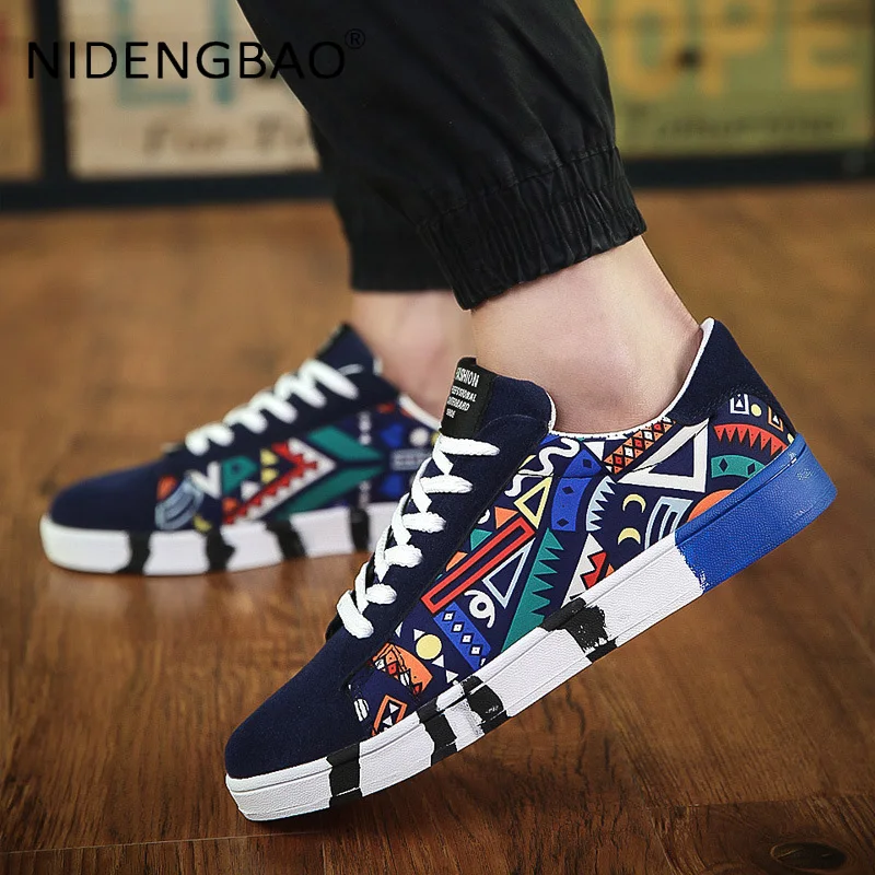 Fashion Skatboarding Shoes Men's Sneakers Trend All Match Students Male Teenager Flats Canvas Shoes Summer Zapatillas Hombre