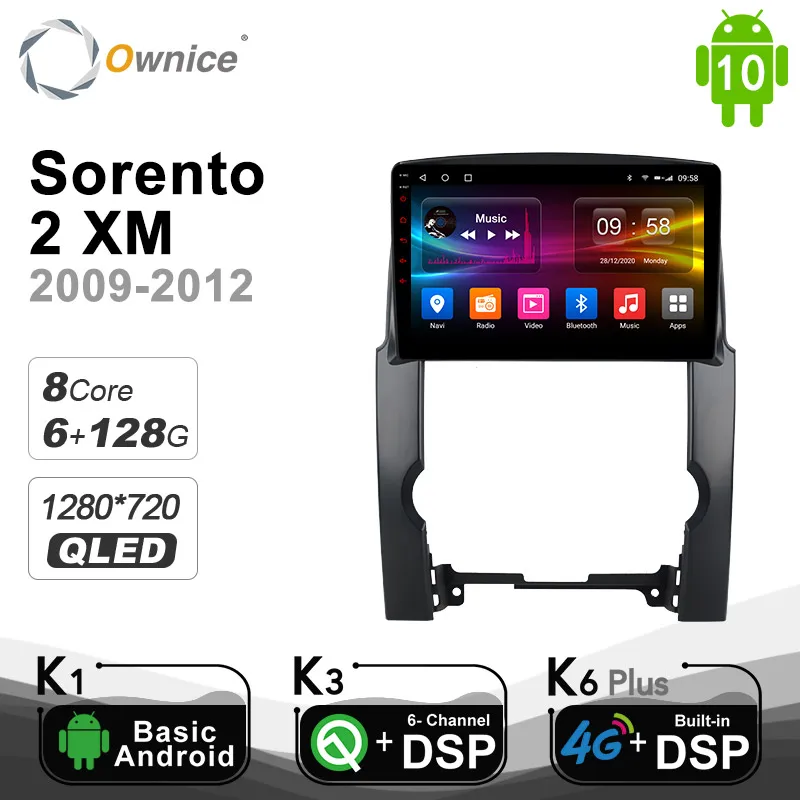 6G + 128G Ownice 8 Core Android 10 0 DSP автомобильный dvd для Kia Sorento 2 XM 2009 2012 стерео GPS Navi головное
