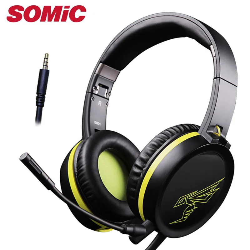 Игровые наушники и с микрофоном для PS4 компьютер мобильный телефон 3 5 мм