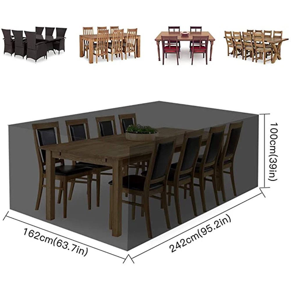 Новые чехлы для мебели в патио прямоугольные наружные Чехлы внутреннего дворика