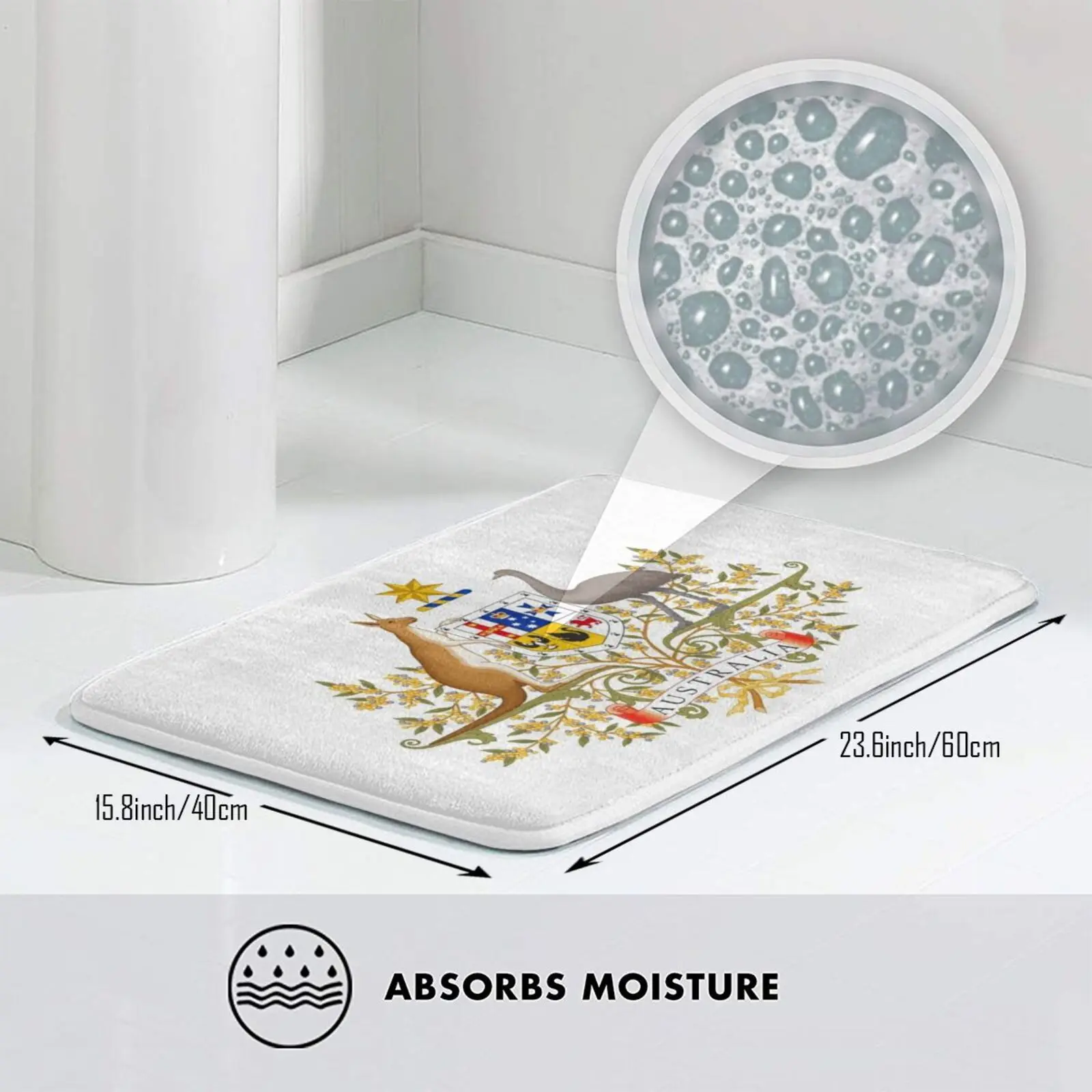 Мягкий Нескользящий Коврик с гербом Австралии коврик подушка герб Австралия -