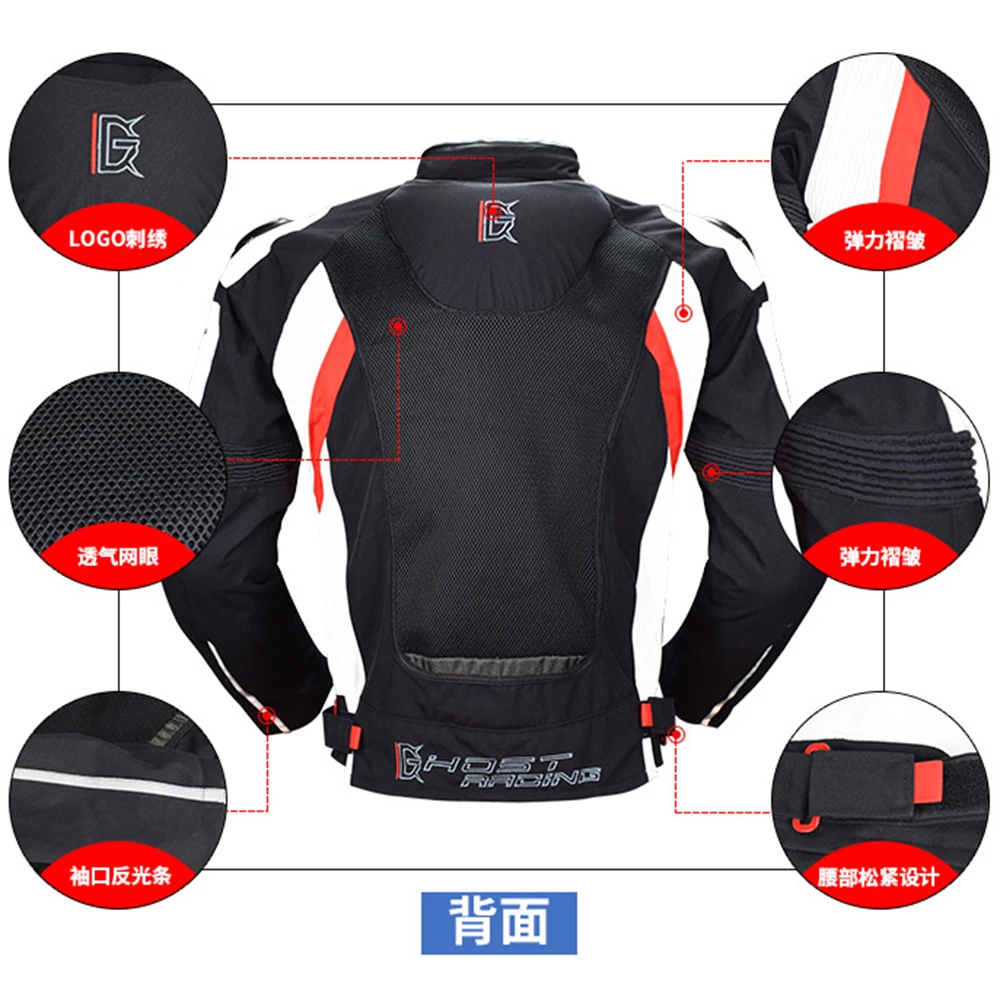 GHOST RACING Водонепроницаемая мотоциклетная куртка мужская для верховой езды