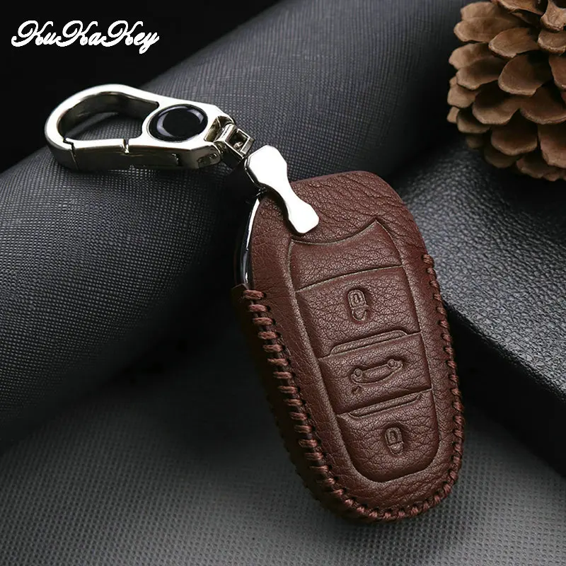 Кожаный чехол для автомобильных ключей peugeot Rifter 5008 2008 206 208 путешественник эксперт