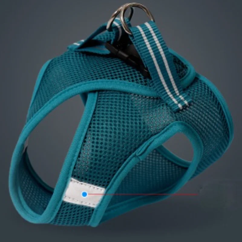 Кошачья Собачья Регулируемая жилетка-переноска для выгула щенков Ремень-поводок из полиэстеровой сетки для маленьких и средних домашних животных.