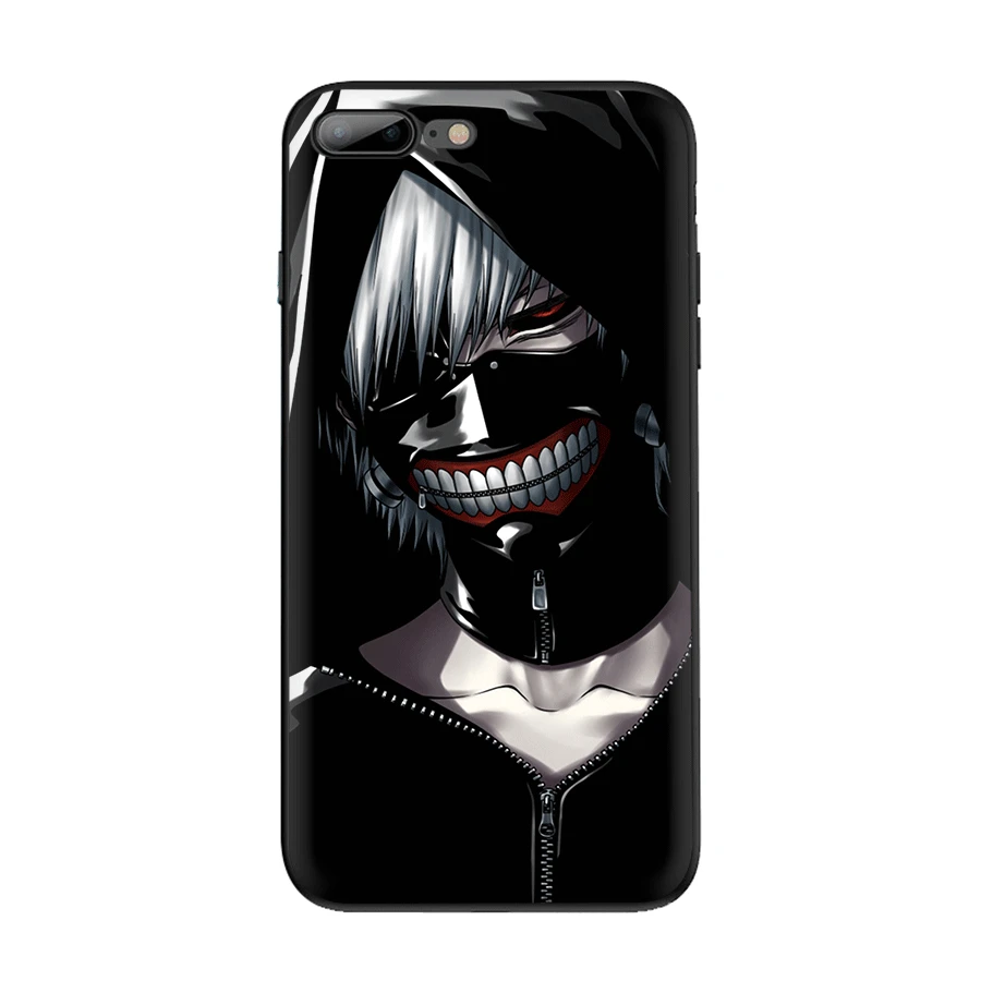 Мобильный телефон чехол для iPhone 6 6s 7 8 Plus 11 Pro X XR XS Макс 5 5S SE черно белые аниме Токио