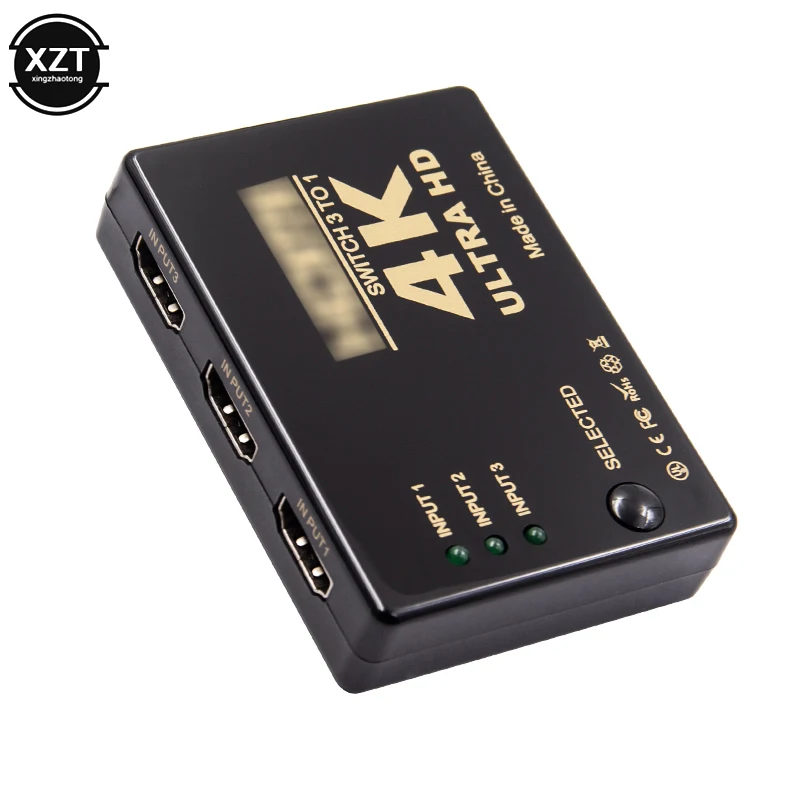 Коммутатор HDMI 3 порта 4K * 2K разветвитель 3x1 Ultra HD Video 1080P для DVD HDTV Xbox PS4 | Компьютеры и