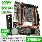Комплект материнской платы Atermiter X99 D4 DDR4 с процессором Xeon E5 2640 V3 LGA2011-3 1 шт. X 16 ГБ = 16 Гб 3200 МГц DDR4 REG ECC RAM память