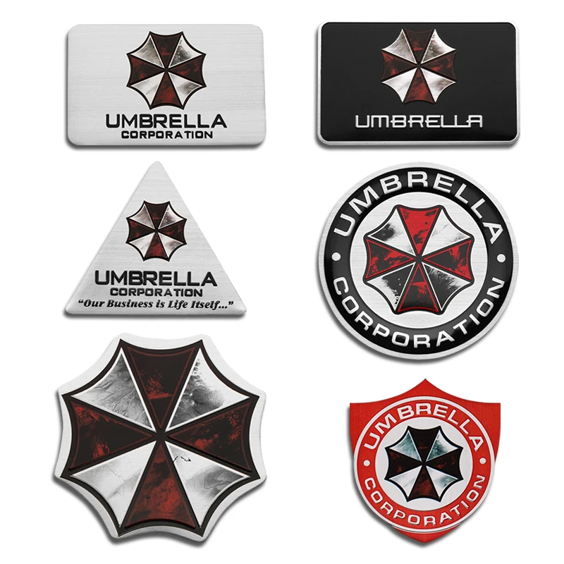 3D наклейка s алюминиевая Umbrella Corporation автомобильная и наклейки Стайлинг