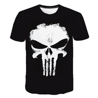 o neck casual tops 3d print skull t shirt men skull graphic t shirts 2021 summer streetwear punk rock tshirt mens short sleeve