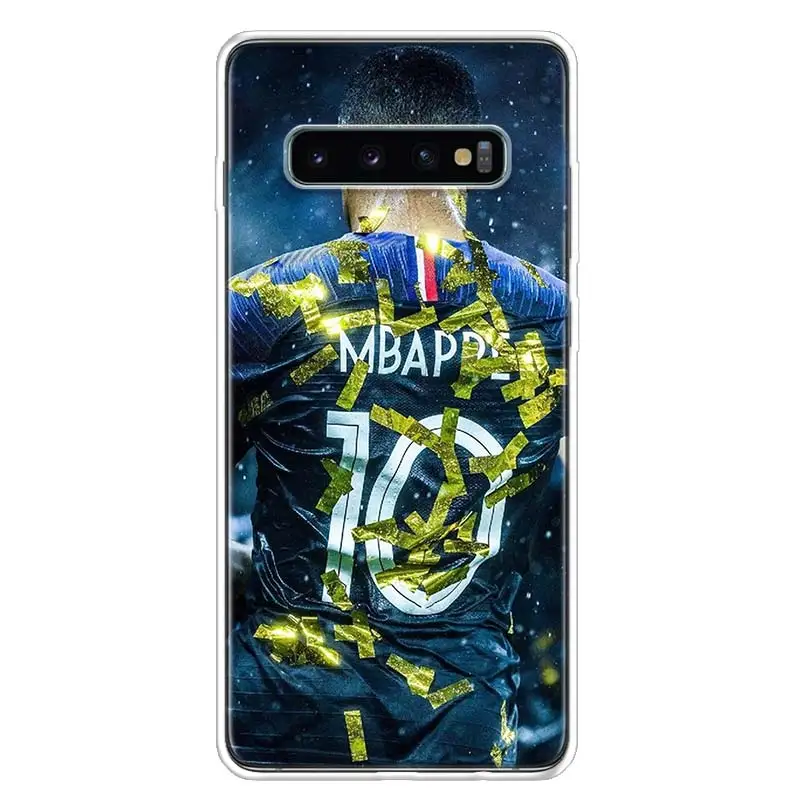 Mbappe крышка чехол для телефона для samsung Galaxy S10+ Note 10 9 8 S9 S8 J4 J6 J8 плюс S7 S6 корпус под плетенную сумку