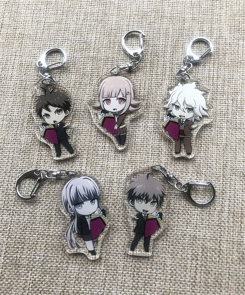 Мультфильм Danganronpa Kyouko Naegi Hinata Nagito Nanami косплей брелок акриловый в стиле аниме