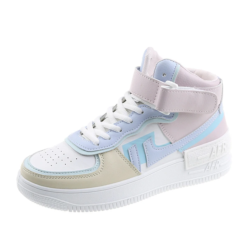 

Women High Top Chunky Sneakers Female Students Thick Bottom Harajuku Board Flats Sports Shoes Zapatillas Mujer New 2022 35-42