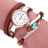 2019luxury brand ladies watches fashion women diamond bracelet watches wrap around leather quartz wrist watch women montre femme