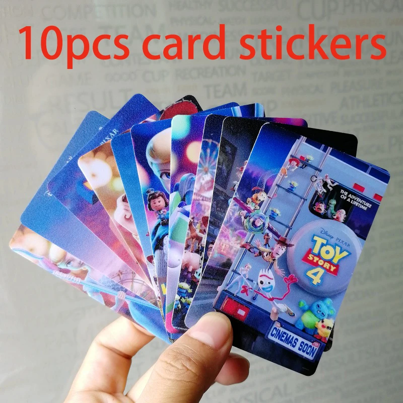 10 шт./лот История Игрушек 4 форки Вуди Базз Лайтер Кредитная карта автобус