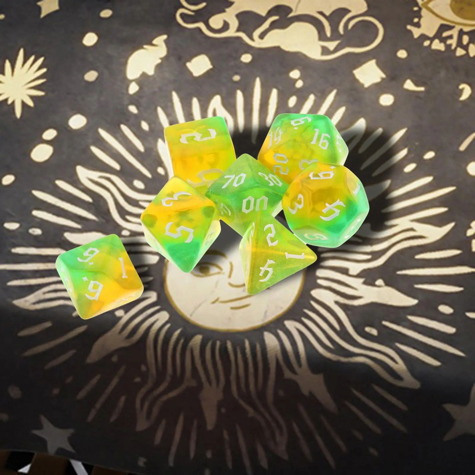 7 шт. многосторонние Акриловые Игральные Кости | Спорт и развлечения