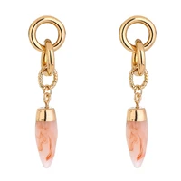fashion crystal dangle earring women jewelry irregular pink gold earrings best wedding gift for friend wholesale