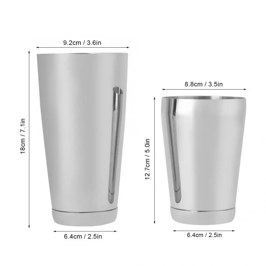 Бостонский шейкер из нержавеющей стали набор Бостонского шейкера для коктейлей