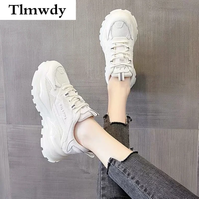 

2021 New Ladies Spring Platform Shoes Chunky Shoes for Women Sneakers Women Comfortable Casual Shoes Woman Vulcanized Shoes