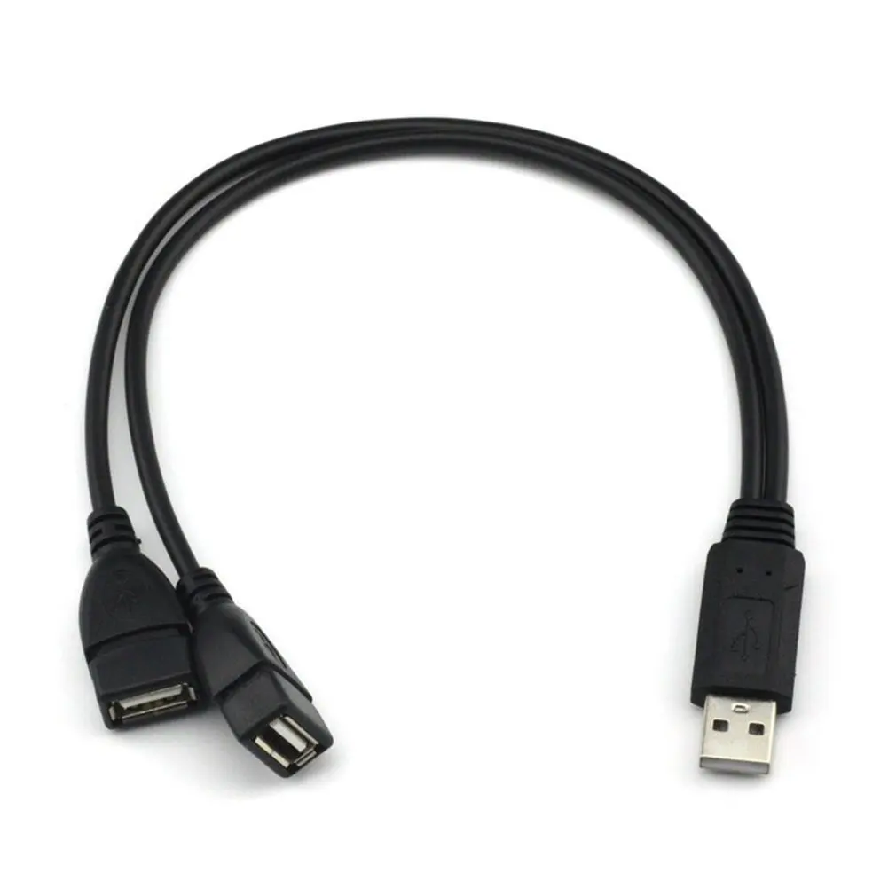 Фото Новый раздельный USB-кабель с Y-образной ножкой удлинитель 1 штекером на 2 гнезда