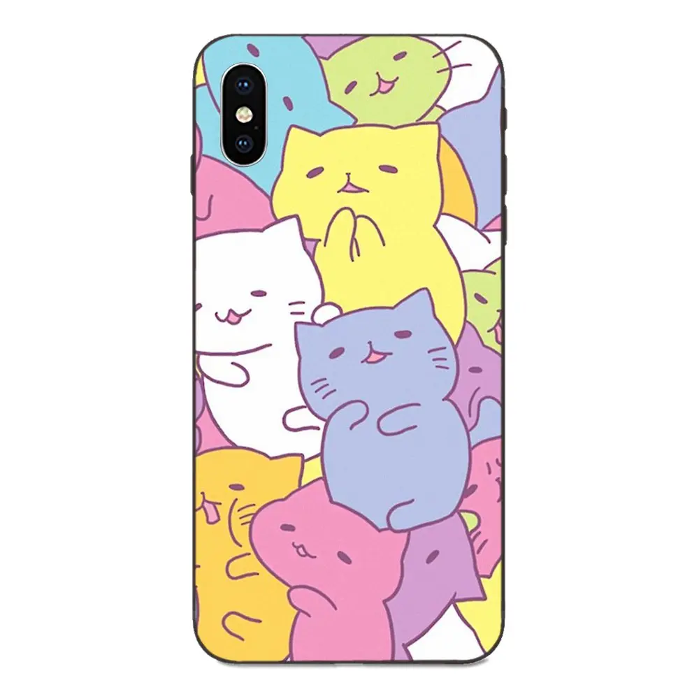 Красочные кошачьи кошки обои для Galaxy A3 A5 A6 A6s A7 A8 A9 A10 A20E A30 A40 A50 A60 A70 A80 A90 Plus 2018 TPU